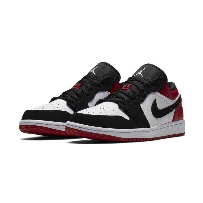 jordan 1 black red low