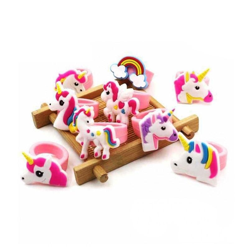 Jual Fs Bluelans Cartoon Unicorn Silicone Ring Women Jewelry