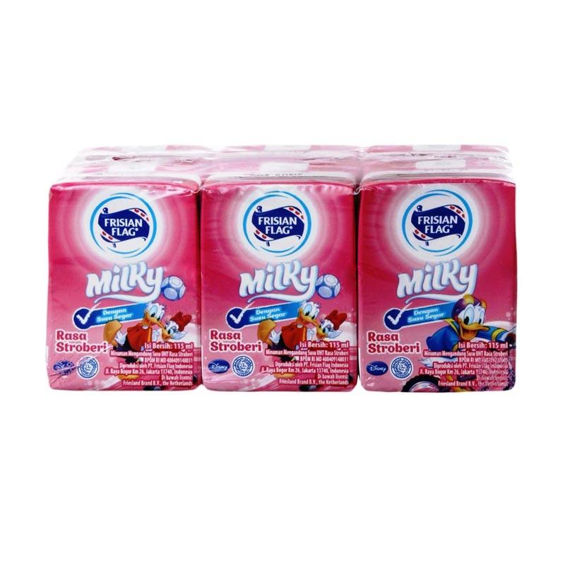 Jual Frisian Flag Bendera Uht Strawb Banded 6 Susu Cair 115 Ml Murah Mei 2021 Blibli