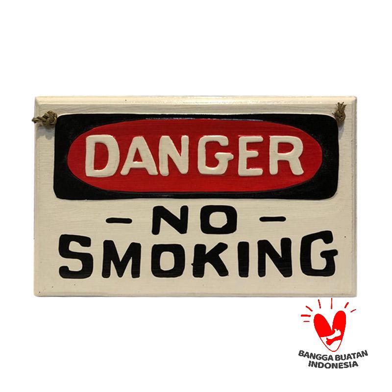 Jual Pre Order Cendana Permai Art Danger No Smoking Kayu Pahatan Hiasan Dinding 20 X 30 Cm Online Oktober 2020 Blibli Com