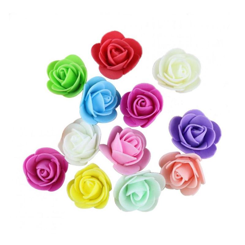 Jual Bluelans Mini 3 5cm Foam Roses Artificial Flower Wedding