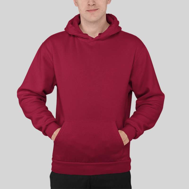 Sweater hoodie merah maroon outlet