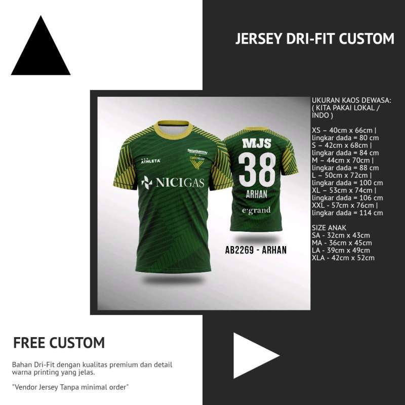 JERSEY BOLA TOKYO VERDY JAPAN NEW CLUB ARHAN CUSTOM PREMIUM QUALITY
