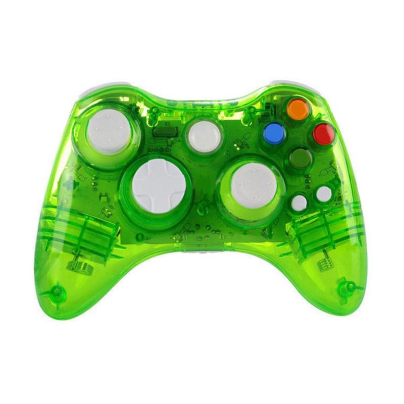 Jual Bluelans Glowing Wireless Game Controller Gamepad Joystick For Xbox 360 Console Green Online Desember 2020 Blibli