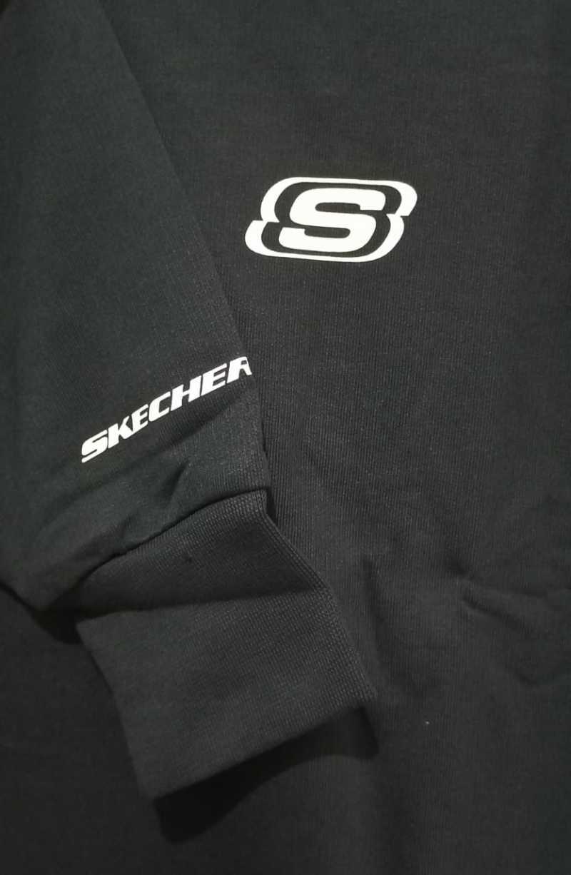 Jual Skechers Men Sweater. Black. Sweater Pria L di Seller