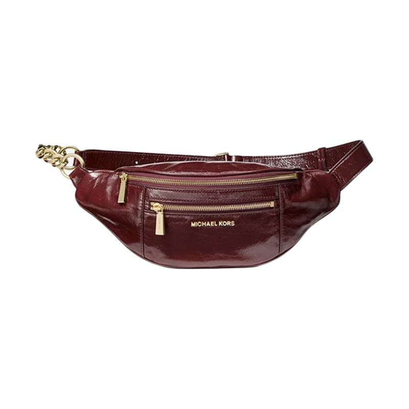 Medium crinkled calf leather belt bag store