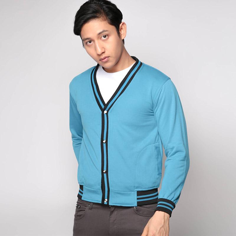 Gudang Fashion Fleece Smart Casual Cardigan Pria