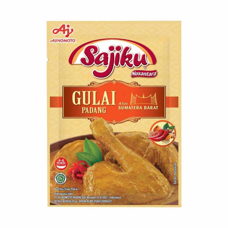 Jual Sajiku Bumbu Racik Gulai Padang 25 G Pack Online Januari 2021 Blibli