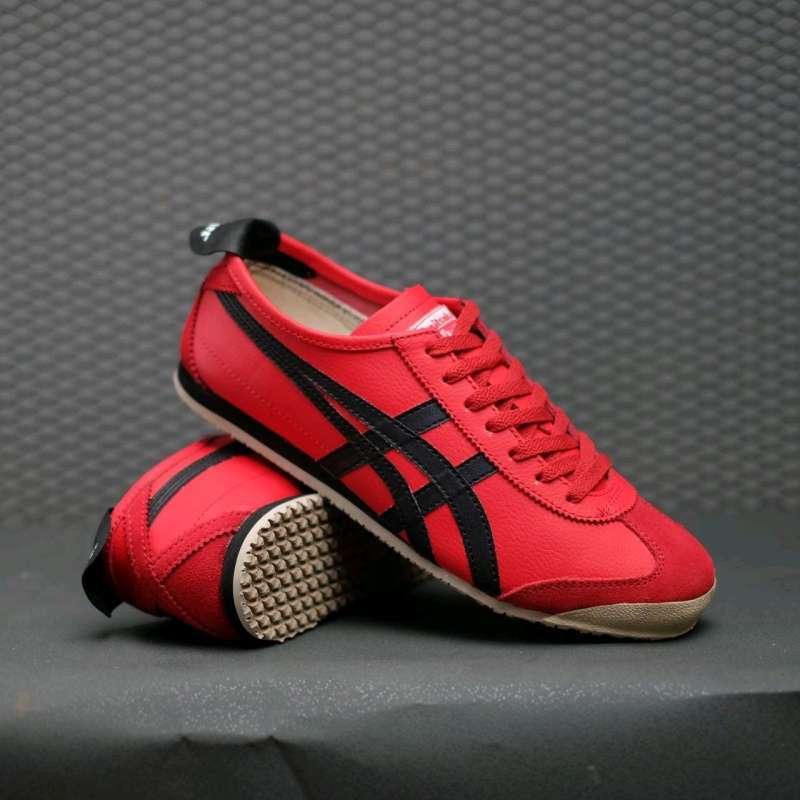 onitsuka tiger red black