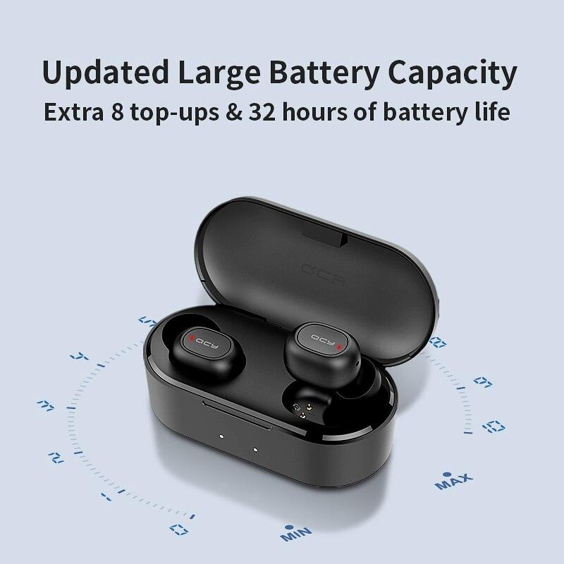 Jual Qcy T2c T1s Tws Bt5 0 Wireless Earphones With Dual Mircophone 3d Bluetooth Stereo Headsets Online Agustus 2020 Blibli Com