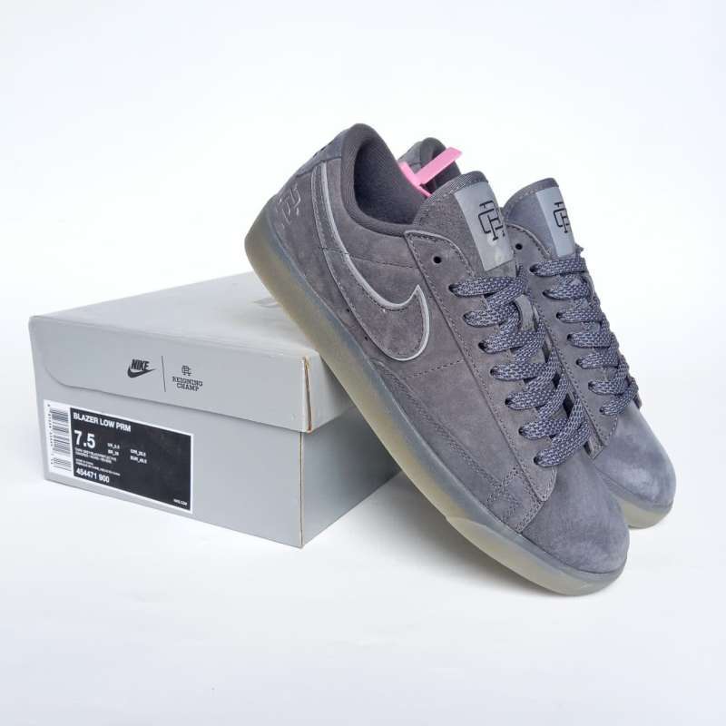 Jual NIKE BLAZER SB LOW REIGNING CHAMP 2.0 GREY SUEDE REFLECTIVE
