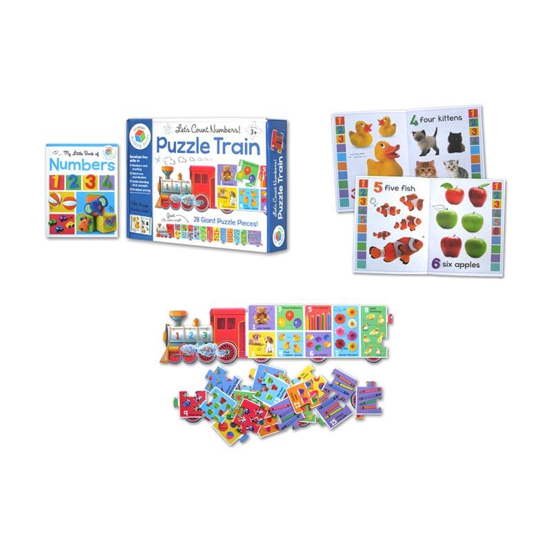 Jual 123 Puzzle Train 28 Piece Giant Puzzle Train And Numbers Book Online Desember 2020 Blibli