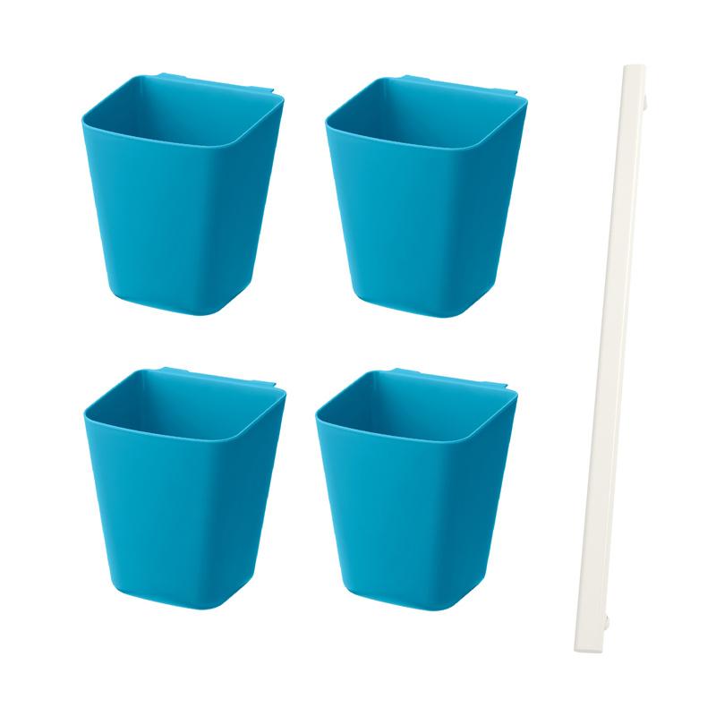 Jual Ikea Sunnersta Set Tempat Penyimpanan 1 Rel 4 Wadah Murah