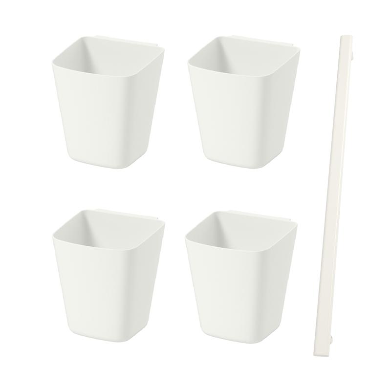 Jual Ikea Sunnersta Set Tempat Penyimpanan 1 Rel 4 Wadah Murah