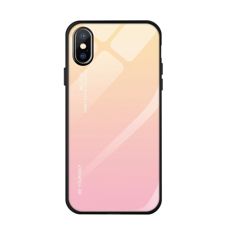 Jual Iit For Iphone Xr Xs Max Cases Gradient Glass Anti Knock Mobile Phone Case Full Cover For Iphone 7 8 6 6s Plus Soft Back Cases Online September 2020 Blibli Com