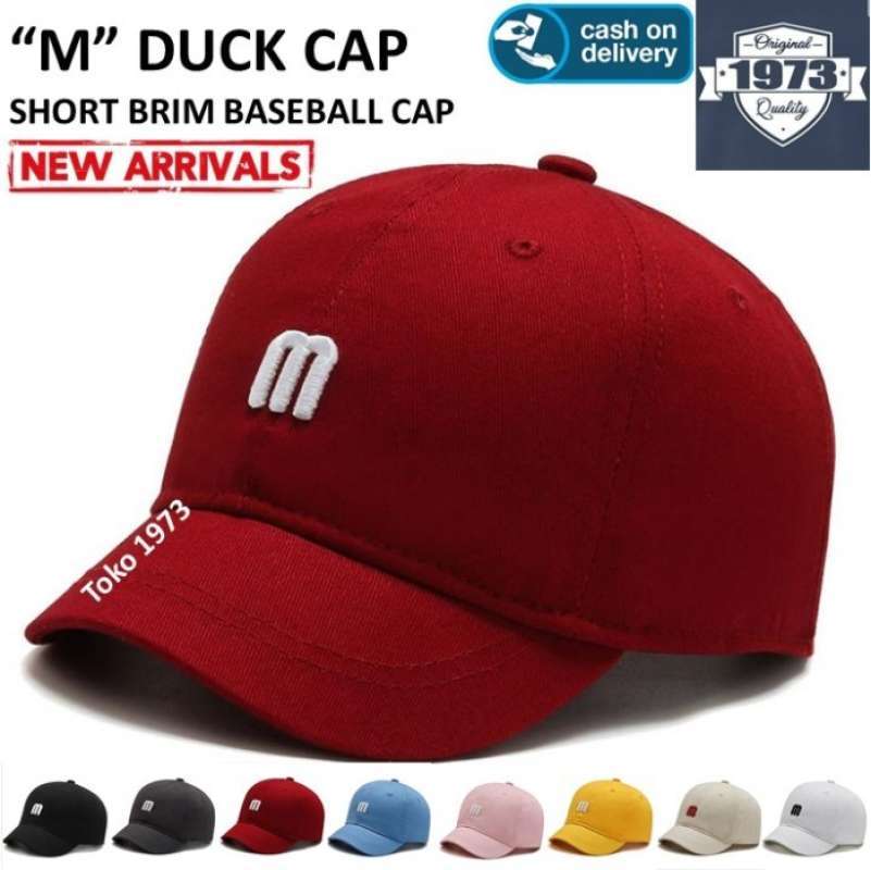 topi pria topi wanita SHORT BRIM CAP 