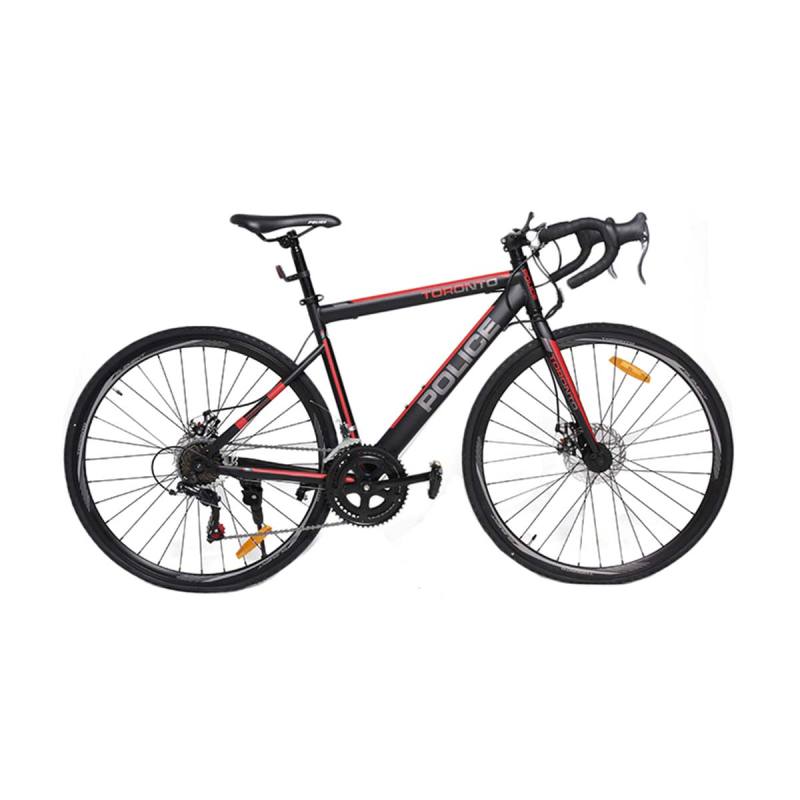 Jual Police Toronto New Sepeda Roadbike Black Red Size Frame