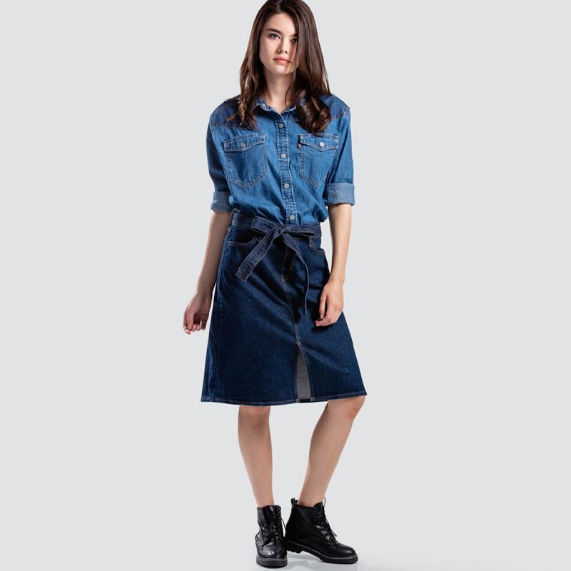 Levis midi tie top skirt