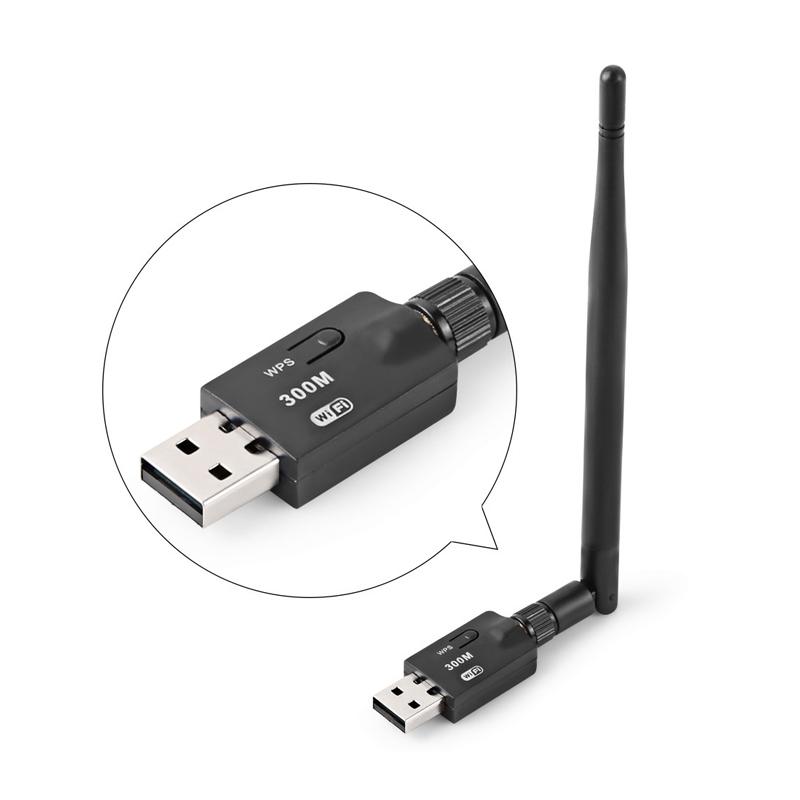 Jual Iit Wireless Usb Wifi Adapter Lan Card 300 Mbps 802 11g B N 5 Db Wifi Antenna Online Desember 2020 Blibli