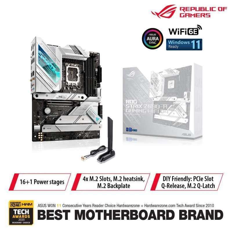 Jual Mb Asus Rog Strix Z690-a Gaming Wifi Cooler Asus Rog Strix