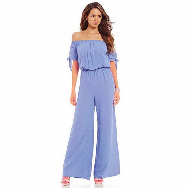 warehouse chiffon sleeve jumpsuit