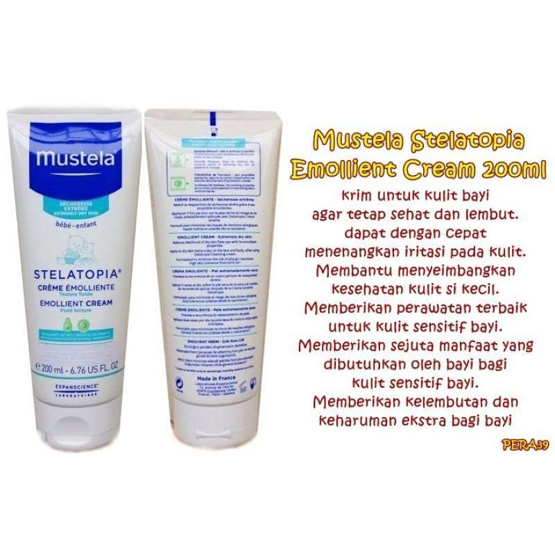 Jual Pera39 Mustela Stelatopia Emollient Cream 200 Ml Cream Ruam