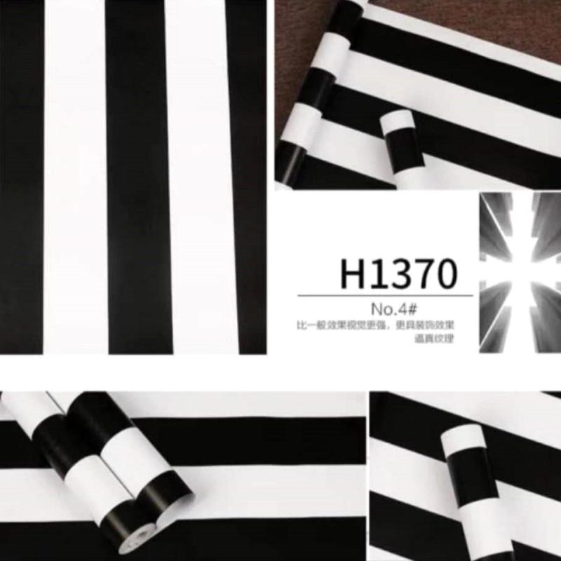 Jual Abadi 5358 Motif Garis Wallpaper Hitam Putih Online