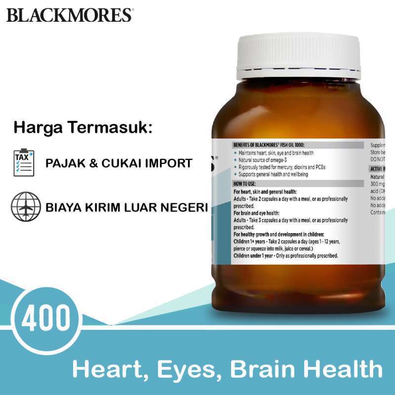 Promo Blackmores Fish Oil 1000 Multivitamin [400 Kapsul] Diskon 32