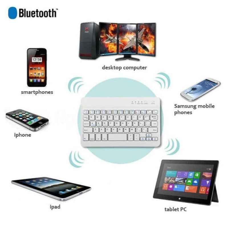wireless keyboard bluetooth 3 0 slim thin design for ios android pc