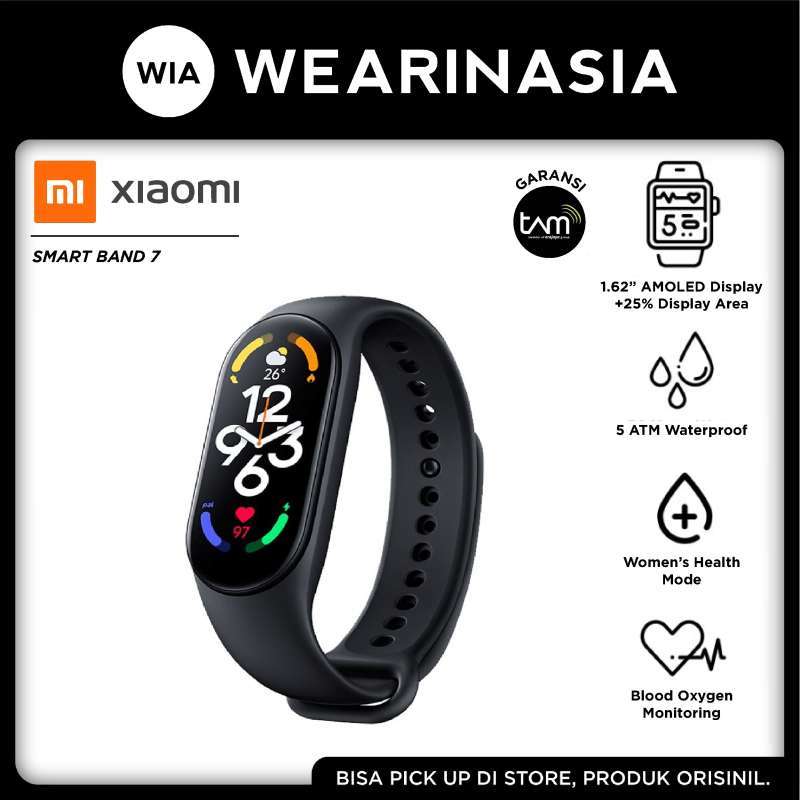 Jual Xiaomi Mi Band Black Smartband Original Garansi TAM di Seller  Wearinasia Official Store Serpong, Kota Tangerang Selatan Blibli
