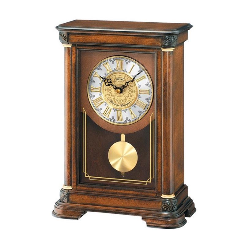 Jual Seiko Qxq008 Westminster And Whittington Chimes Pendulum Wooden Mantel Clock Jam Meja Online September 2020 Blibli Com