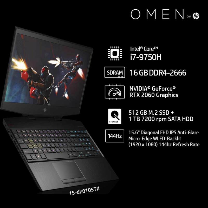 Jual Hp Omen 15 Dh0105tx Gaming Laptop Omen Red Backpack Intel Core I7 9750h 16 Gb 512gb Ssd 1tb Nvidia Geforce Rtx 2060 6gb 15 6 Inches W10 Online November 2020 Blibli
