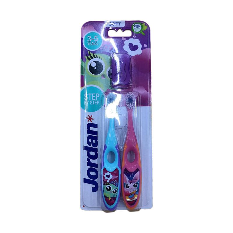 Jual Jordan Twin Step 2 Girl Baby Toothbrush Sikat Gigi Bayi 3 5 Y 2 Pcs Online Januari 2021 Blibli