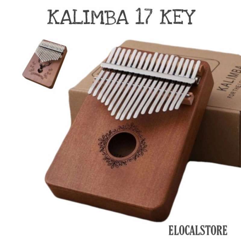 ALAT MUSIK KALIMBA 17 KEY ORIGINAL KALIMBA SOLID WOOD INSTRUMEN KECAPI