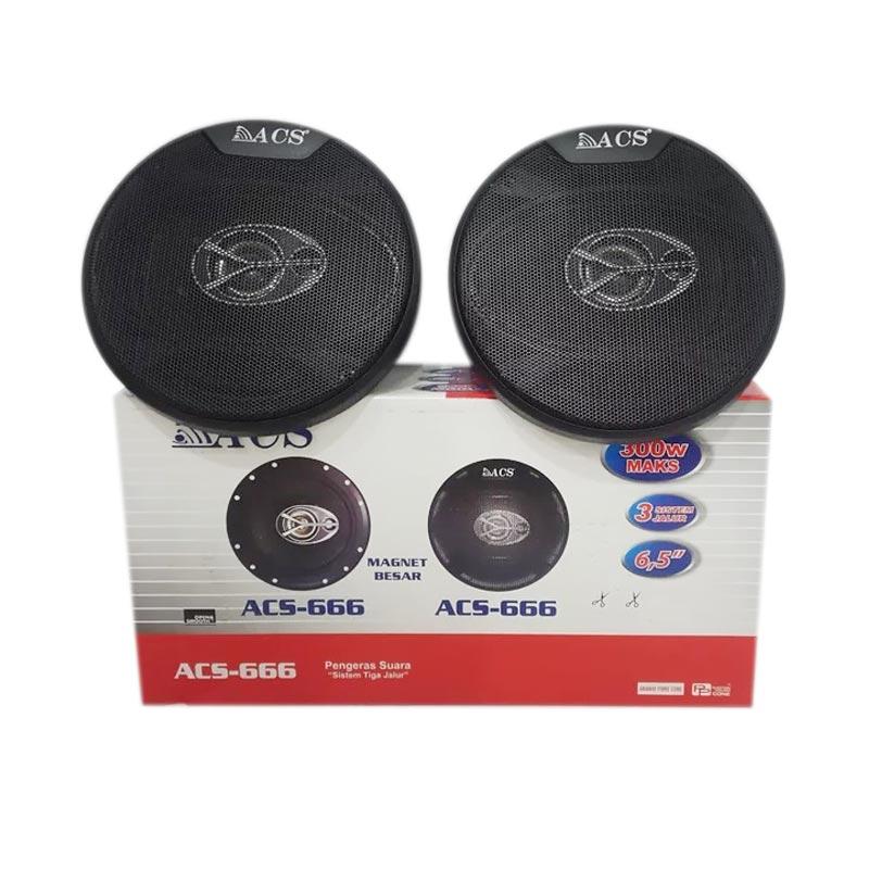 Jual Acs Acs 666 3 Way Car Coaxial Speaker 6 Inch 300 Watt Online Februari 2021 Blibli