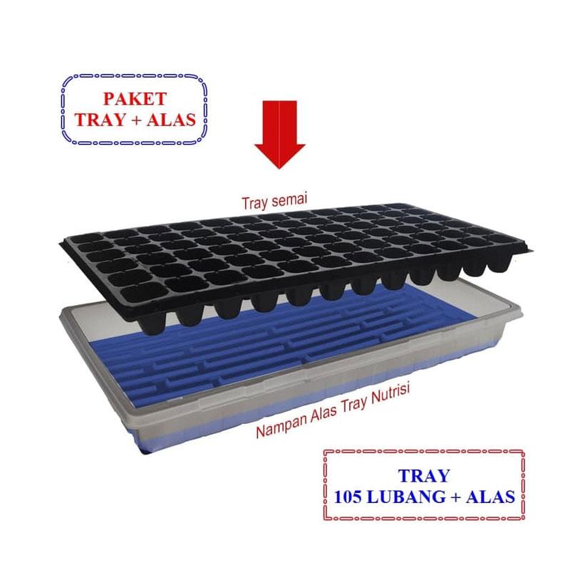 Jual Oem Paket Tray Semai Alas Nutrisi Hidroponik 5 Pcs 105
