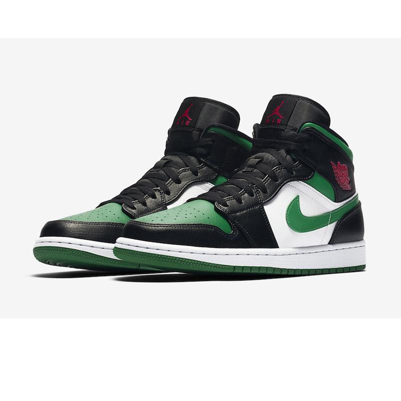 Jual Nike Air Jordan 1 Mid Green Toe Sepatu Sneakers Pria 554724 067 Online November 2020 Blibli