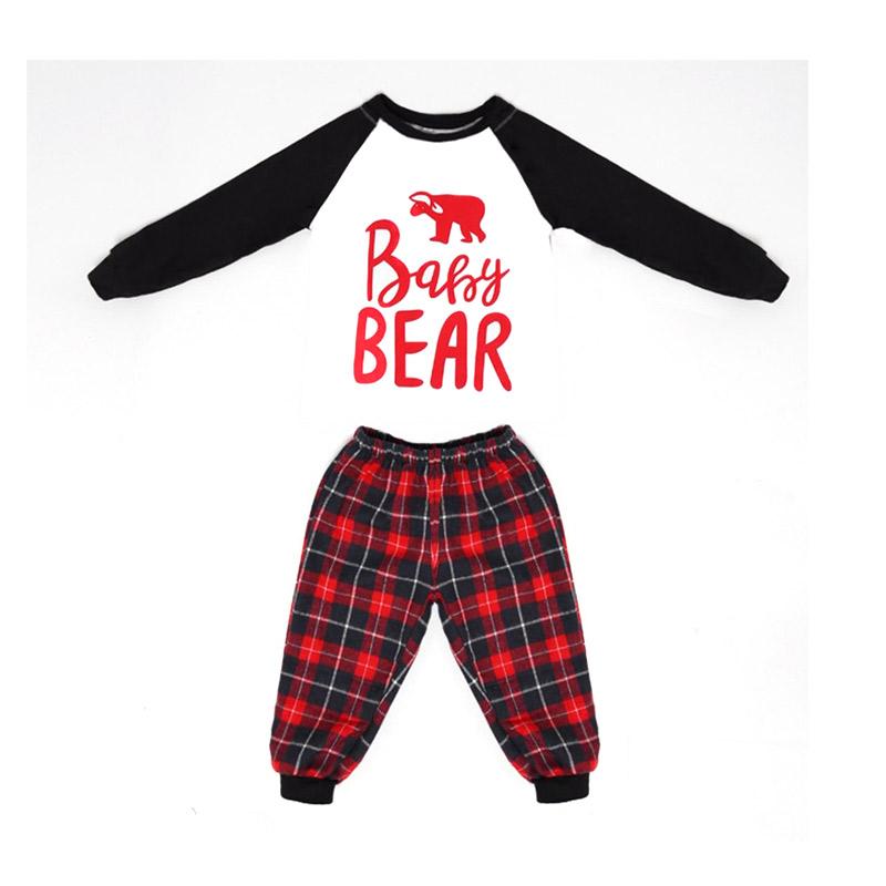 Jual Iit Family Look Letter Plaid Print Christmas Pajamas Homewear Set Family Matching Clothes Outfits For Children Kids 2 Pcs Online November 2020 Blibli Com