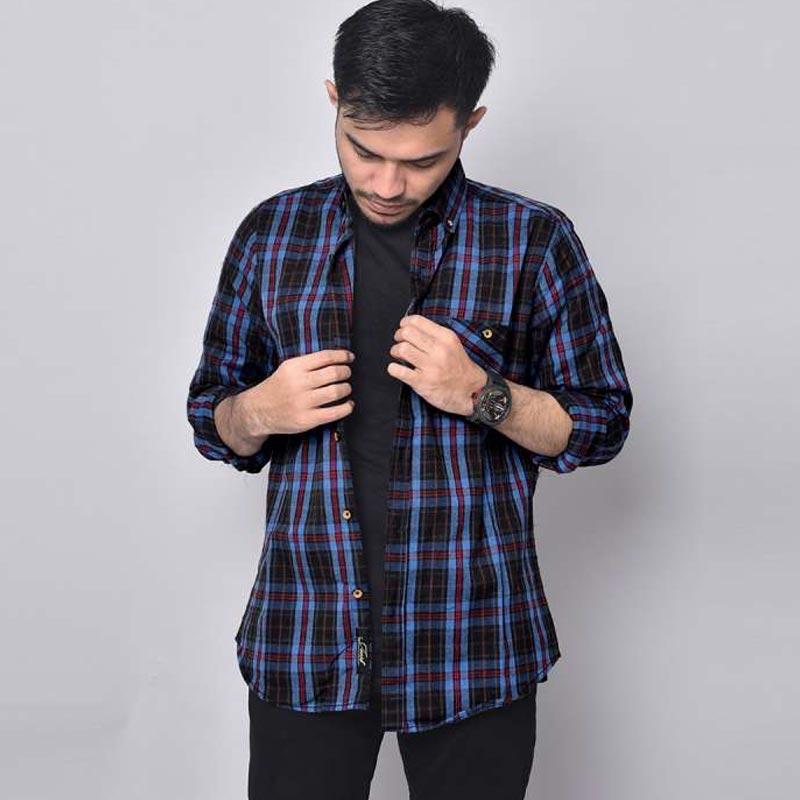 Jual Bsg Fashion1 Premium Kemeja Flanel Pria Lengan Panjang Pria 6295 Terbaru Juni 2021 Blibli