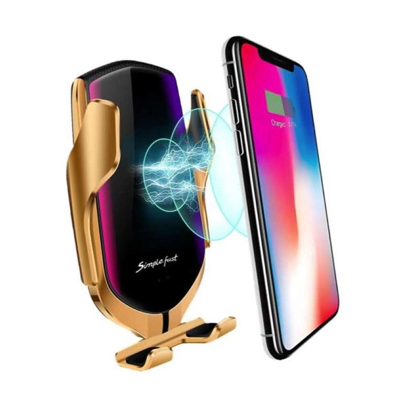 Jual Eds Smart Sensor Wireless Car Charger Mount Automatic Clamping Qc Qi 10w Fast Charging Car Charger Holder For Iphone Huawei Samsung Online November 2020 Blibli
