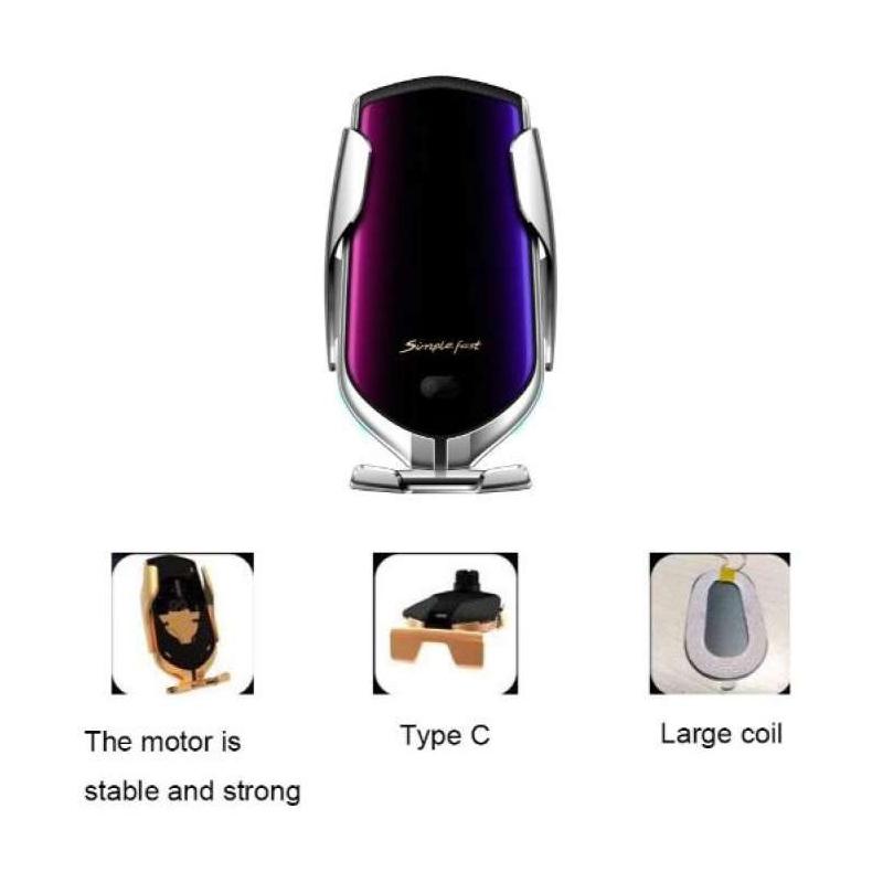 Jual Eds Smart Sensor Wireless Car Charger Mount Automatic Clamping Qc Qi 10w Fast Charging Car Charger Holder For Iphone Huawei Samsung Online November 2020 Blibli