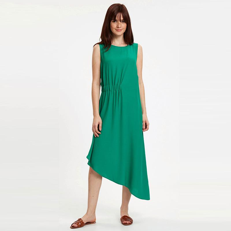 Jual Lc Waikiki Asymmetrical Moroccan Dress Green Tnt 8sm349z8 Online November 2020 Blibli