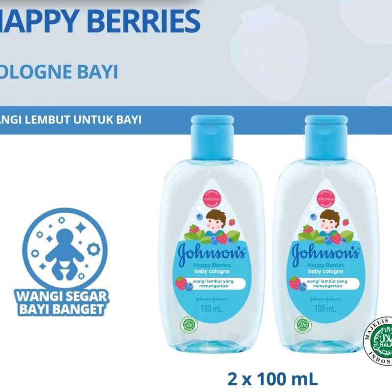 Jual JOHNSON S Baby Cologne Happy Berries 100ml x 2 Botol di