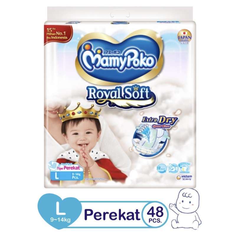 Mamypoko royal store soft perekat