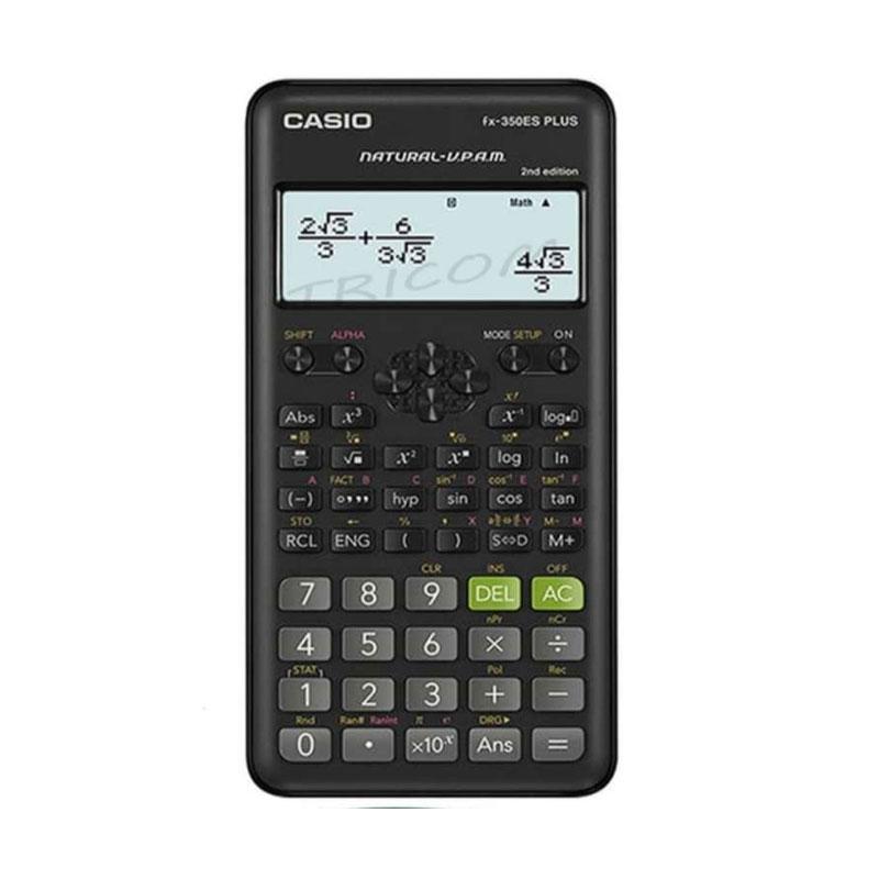 Promo CASIO FX 350 ES PLUS 2nd Edition Kalkulator Scientific [252 Fungsi] -  BLACK di Seller Jaya Utama Com - Kota Jakarta Barat, DKI Jakarta | Blibli
