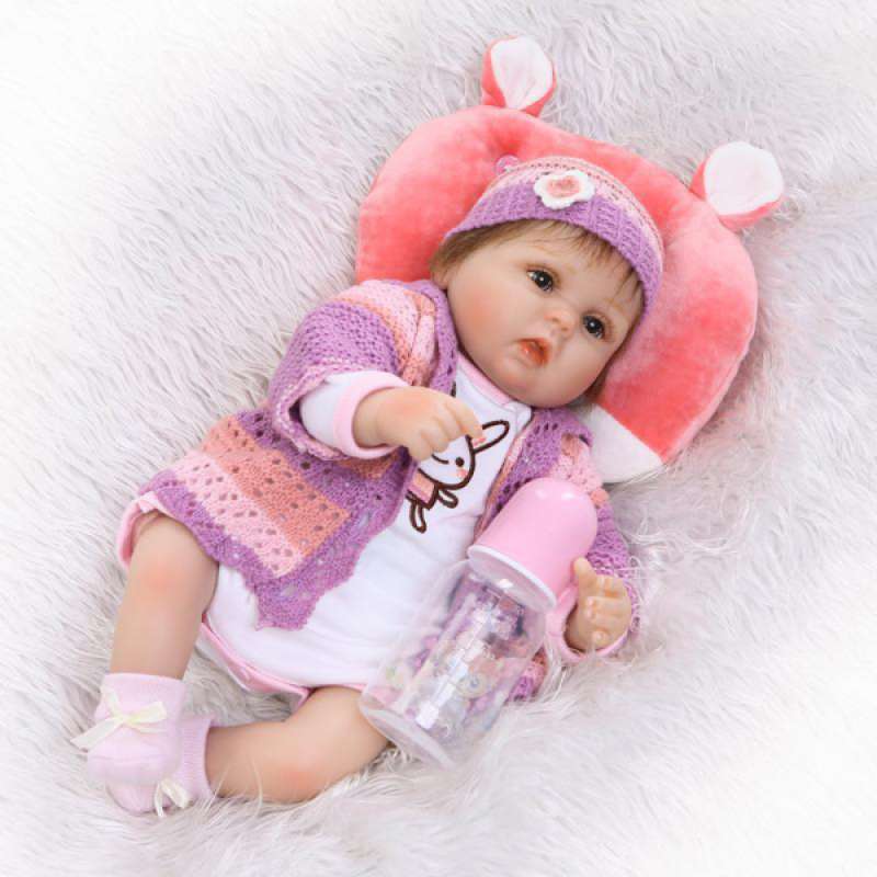 Jual Oem Real Life Silicone Reborn Doll Newborn Baby Doll Kids Sleeping Toy 16 Inch Online September 2020 Blibli Com