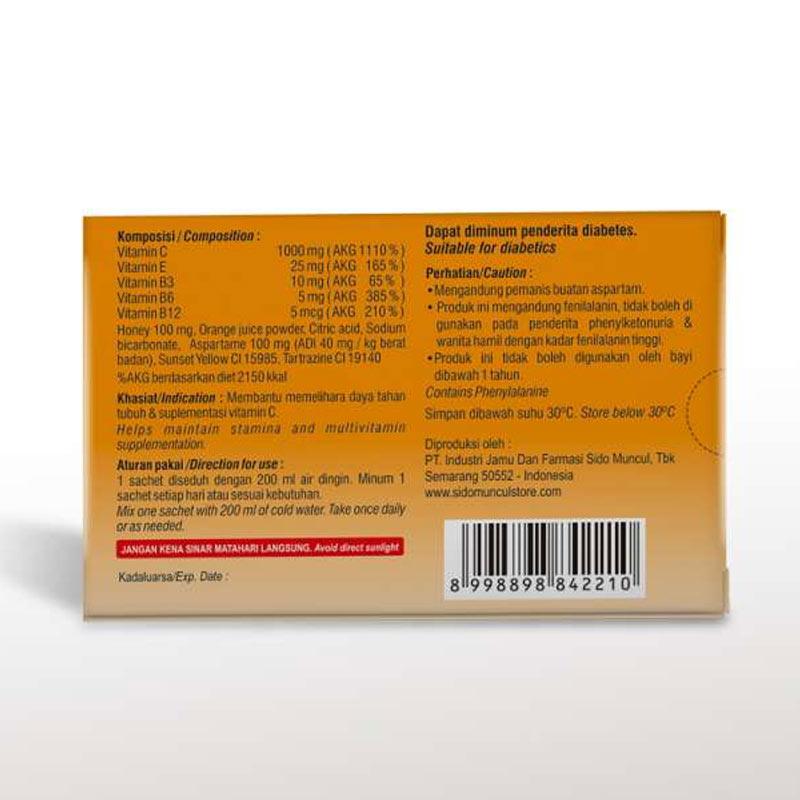 Jual Sidomuncul Vitamin C 1000 Serbuk Orange 6 S Jaga Daya Tahan Tubuh Online April 21 Blibli