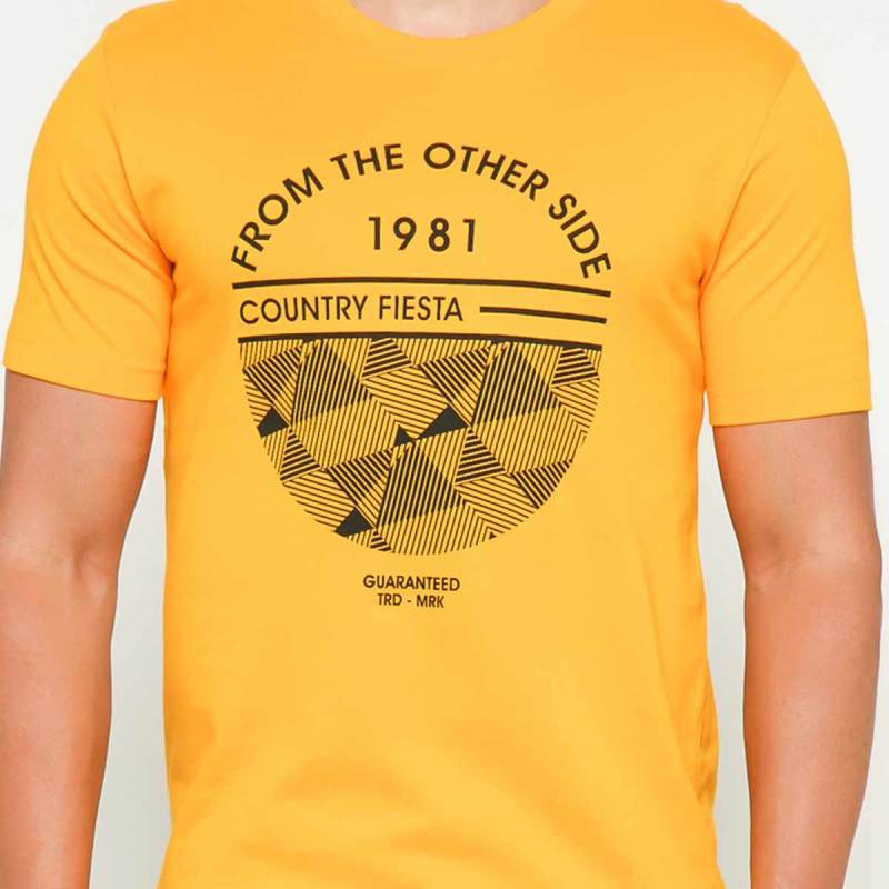 Jual Country Fiesta Men S T Shirt Young Yellow 01mty06180 Online Desember 2020 Blibli