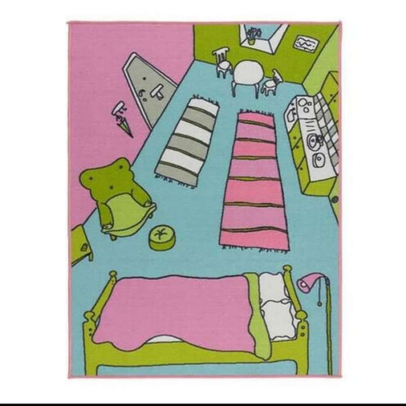 Jual Rummet Ikea Karpet Anak Pink Biru Hijau Warna Warni Online September 2020 Blibli Com