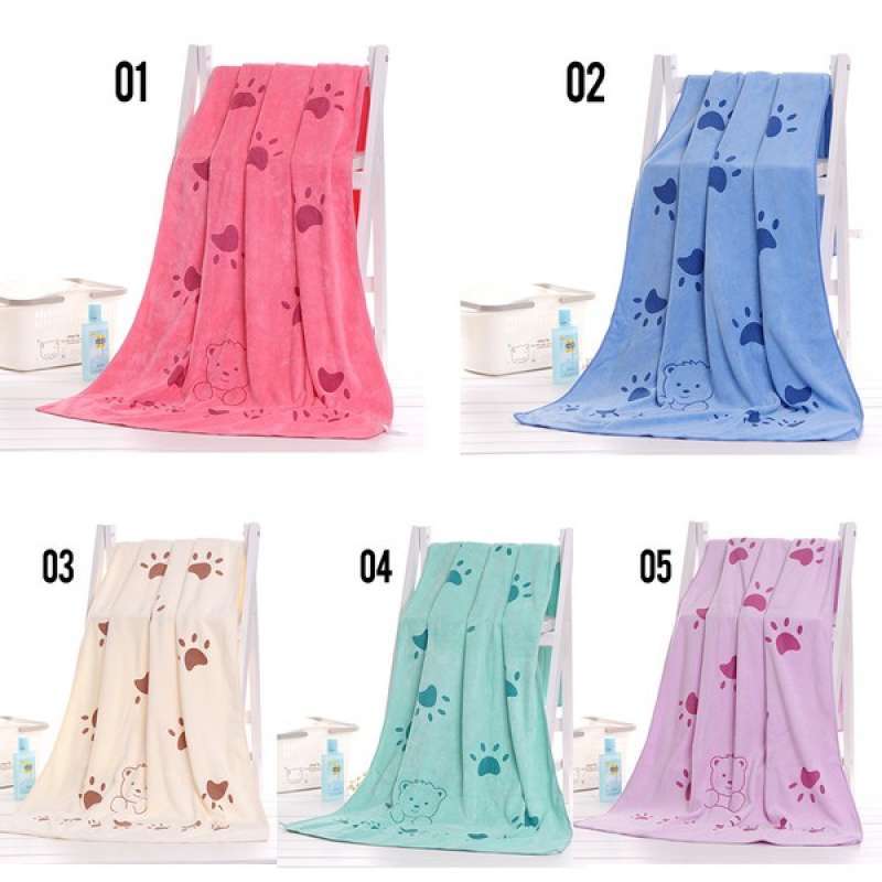 willica wbm159 handuk motif bear bahan polyester nilon import